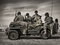 Soldiers_and_jeep_sepia_with_color