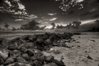 Poipu_beach_sunset_sepia