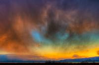 Snowy-sunset