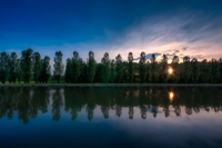 Sceaux-lake-sunset-hdr