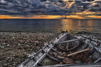 Old-boat-at-sunset