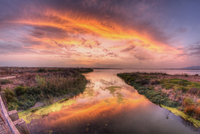 Sunset-on-the-pond