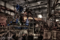 Turbine-generator-under-repair-