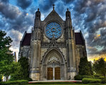 Church-at-sunrise