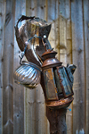 Wood-and-lantern