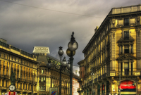 Milan-cordusio-square-in-a-cloudy-summer-day