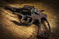 Discarded-pistol