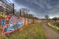 Wall-of-graffiti