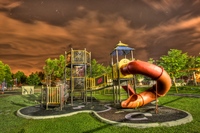 The-playground-at-night-