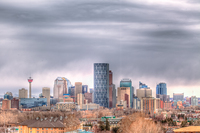 Calgary on a Gloomy Day