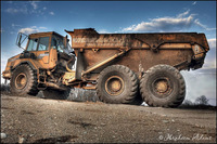 Articulated-hauler-dump-truck-