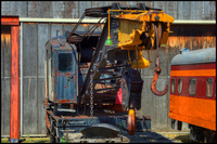 Rail-crane