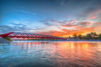 Peace Bridge Sunset