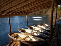 Boats-at-frozen-lake