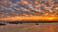 Sunset-containerterminal-hamburg