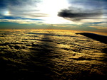 Airplane-view-of-sunset