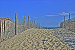 Beach walkway at Holgate