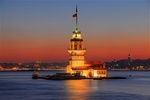 Kiz-kulesi-at-sun-set-in-istanbul