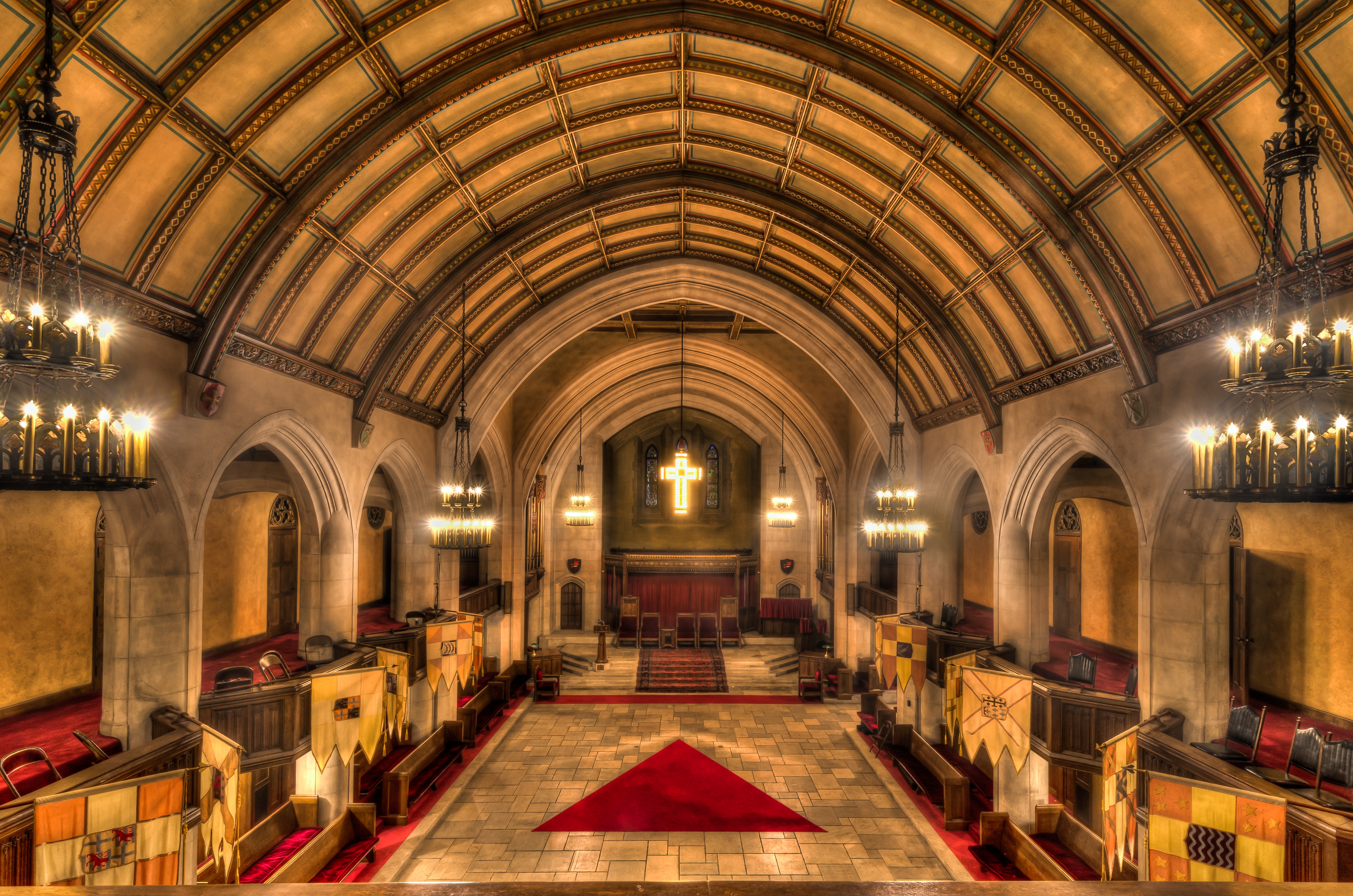 Asylum Detroit Masonic Temple Hdr Creme 1712 Views